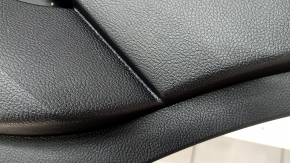 Door trim card rear right Ford Edge 19-23 black SEL, insert black leather, armrest black leather, with window lifter control trim, dent, plastic turned white, made