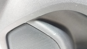 Door trim card front right Ford Edge 19-23 black, SEL, insert black leather, armrest black leather, with window lifter control trim, scratches, whitened plastic, made