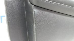 Door trim card front left Ford Edge 19-23 black SEL, insert black leather, armrest black leather, with window lifter control trim, scratches, whitened plastic, made