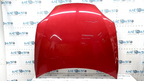 Hood naked Tesla Model S 16-20 rest, aluminum, red PPMR, chips, scratches