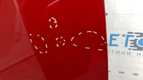 Hood naked Tesla Model S 16-20 rest, aluminum, red PPMR, chips, scratches
