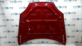 Hood naked Tesla Model S 16-20 rest, aluminum, red PPMR, chips, scratches