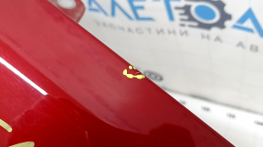 Front right wing Tesla Model S 12-20 red PPMR, dent, chips, scratches