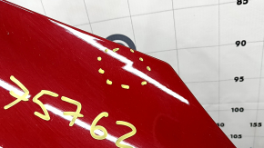 Front right wing Tesla Model S 12-20 red PPMR, dent, chips, scratches