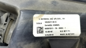 Headlight front right Tesla Model S 16-20 complete rest UP-LEVEL, sand, scratches