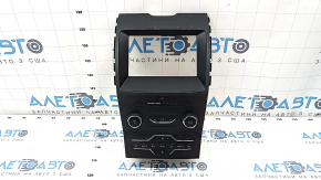 Radio and climate control panel Ford Edge 19- sync 3, auto, dual zone, scratches