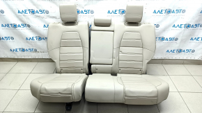 Rear row of seats 2nd row Honda CRV 17-22 perforation, beige leather, dented leather