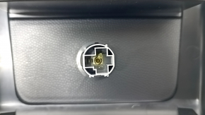Rear center console trim Ford Edge 15-18 black, with air duct deflector and cigarette lighter, scratches