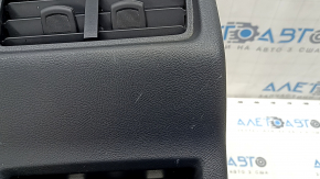 Rear center console trim Ford Edge 15-18 black, with air duct deflector and cigarette lighter, scratches