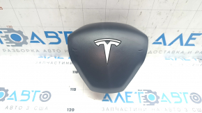 Airbag in the steering wheel driver Tesla Model 3 18- black, scratch