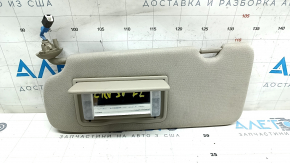 Left visor Honda CRV 17-19 beige, with backlight, without hook