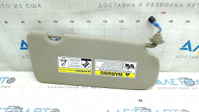 Left visor Honda CRV 17-19 beige, with backlight, without hook