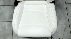 Driver's seat Tesla Model S 16-20 rest, with airbag, electric, heated, white leather, dented, scratch on the back, needs cleaning