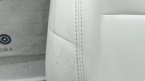 Driver's seat Tesla Model S 16-20 rest, with airbag, electric, heated, white leather, dented, scratch on the back, needs cleaning