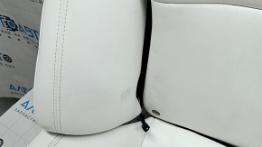 Rear row of seats 2nd row Tesla Model S 16-20 rest, heated, white leather, dented, scratches, broken trim