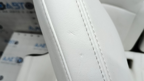 Rear row of seats 2nd row Tesla Model S 16-20 rest, heated, white leather, dented, scratches, broken trim