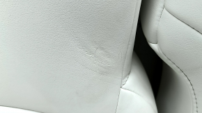 Rear row of seats 2nd row Tesla Model S 16-20 rest, heated, white leather, dented, scratches, broken trim