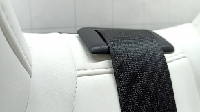 Rear row of seats 2nd row Tesla Model S 16-20 rest, heated, white leather, dented, scratches, broken trim