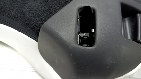 Rear row of seats 2nd row Tesla Model S 16-20 rest, heated, white leather, dented, scratches, broken trim
