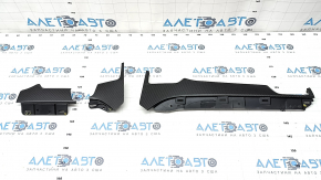 Set of front panel trims for Tesla Model S 12-20 air ducts under carbon, broken fastening
