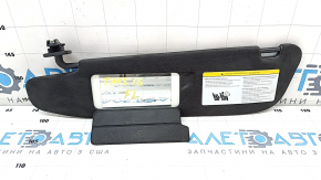 Tesla Model S 16-20 Left Visor Black Suede, No Hook, Backlit, 2 Stickers