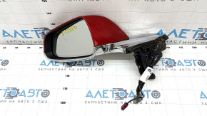 Side mirror left Tesla Model S 12-20 13+1 pins, auto-dimming, heated, red+chrome
