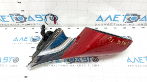 Side mirror left Tesla Model S 12-20 13+1 pins, auto-dimming, heated, red+chrome