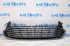 Grille radiator grill assembly with frame Ford Fusion mk5 13-16 Sport 13-16 Mesh chrome/gloss