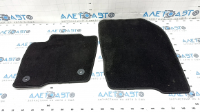Set of floor mats for Ford Edge 15 - black cloth, dry cleanable