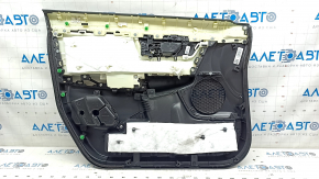 Door trim card front right Honda CRV 17-22 black, insert beige leather, armrest beige leather, molding under the tree
