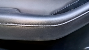 Door trim card front left Mazda 3 19-22 4d leather black, Mexico built, armrest leather black, insert black, molding chrome, scratches