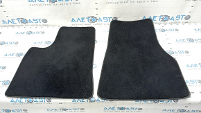 Set of floor mats for Tesla Model S 12-20 black cloth, for cleaning