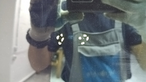 Tesla Model S 12-20 Panorama 2.1 Assembled Sunroof, with Motors, Chip on Sunroof, Scratches, Seal Peeled Off