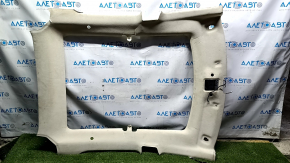 Tesla Model S 12-15 pre-restoration headliner, beige, ready for panoramic view, dry-cleanable, tears in the back, creases, broken fastener