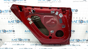 Door bare rear left Tesla Model S 12-20 red PPMR, bumps, dents
