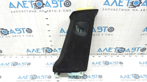 Center pillar trim upper belt right Tesla Model S 16-20 rest, black suede, worn, needs cleaning