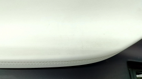 Door trim card front left Tesla Model S 16-20 rest leather black, armrest leather white, insert suede, molding graphite, gray stitching, backlight, dents, scratches, for cleaning