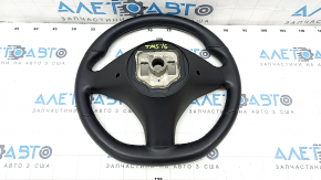 Steering wheel bare Tesla Model S 12-20 with heating, leather black, scratches, dents, torn fasteners