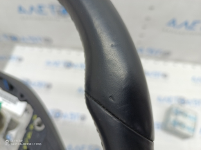 Steering wheel bare Tesla Model S 12-20 with heating, leather black, scratches, dents, torn fasteners