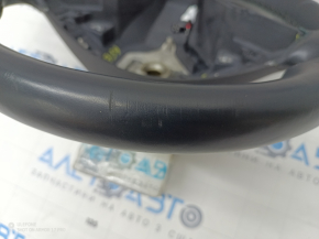 Steering wheel bare Tesla Model S 12-20 with heating, leather black, scratches, dents, torn fasteners