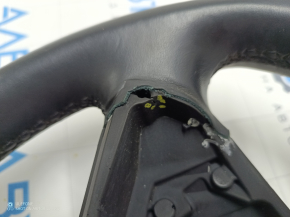 Steering wheel bare Tesla Model S 12-20 with heating, leather black, scratches, dents, torn fasteners