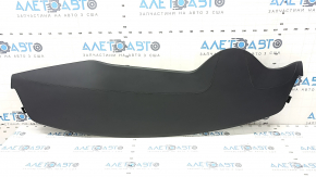 Tesla Model S 12-20 dashboard leather black, molding graphite, torn