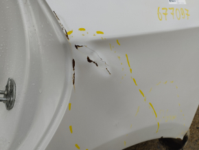 Quarter wing rear left Subaru Impreza WRX GH 08-11 5d white, on the body, corrosion, dents, bumps, putty 0.6mm