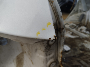 Quarter wing rear left Subaru Impreza WRX GH 08-11 5d white, on the body, corrosion, dents, bumps, putty 0.6mm
