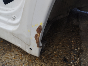 Quarter wing rear left Subaru Impreza WRX GH 08-11 5d white, on the body, corrosion, dents, bumps, putty 0.6mm