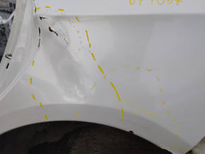 Quarter wing rear left Subaru Impreza WRX GH 08-11 5d white, on the body, corrosion, dents, bumps, putty 0.6mm