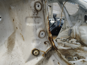 Quarter wing rear left Subaru Impreza WRX GH 08-11 5d white, on the body, corrosion, dents, bumps, putty 0.6mm