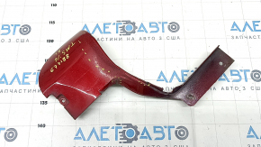 Rear left threshold plug Tesla Model S 16-20 rest, red, torn, dented, scratches, broken fasteners