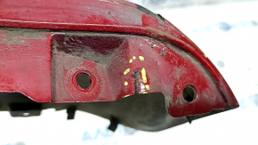 Rear left threshold plug Tesla Model S 16-20 rest, red, torn, dented, scratches, broken fasteners