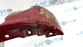 Rear left threshold plug Tesla Model S 16-20 rest, red, torn, dented, scratches, broken fasteners